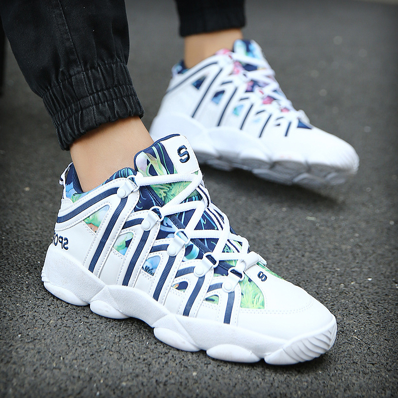 

cross-border mens womens trainers sports size running shoes high-top men's four seasons casual sneakers white thick sole shoe couples code: 35-A11, Di1a7150