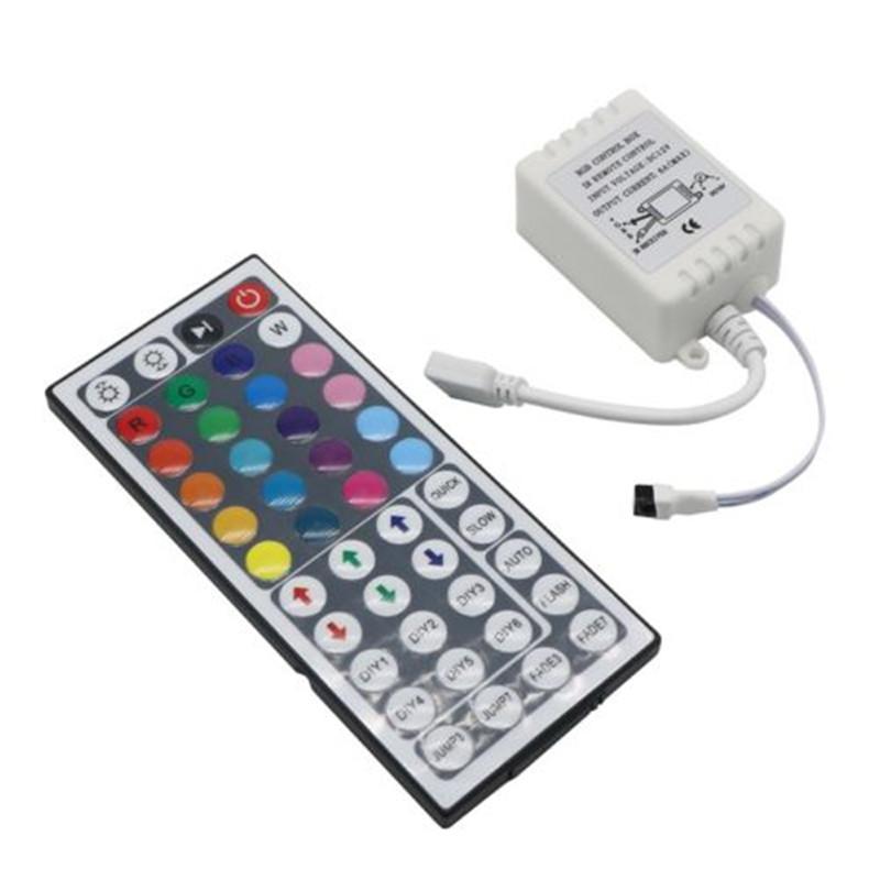 

Led Controller 44 Keys IR RGB Controler Lights Remote Dimmer DC12V 6A For 3528 Strip Controllers