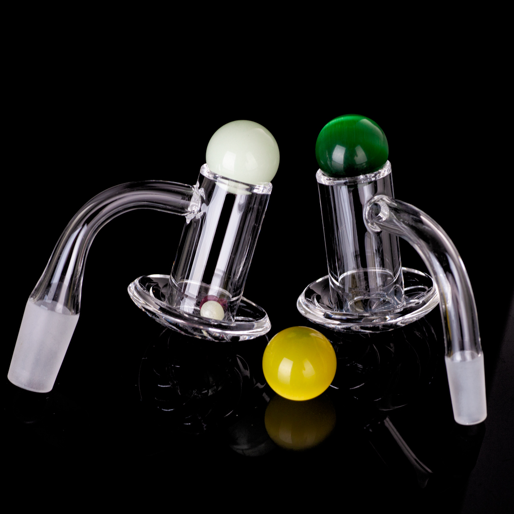 

Blender Bevled edge Quartz Banger for Dab Rig Bong hookah blenders with Marble terp pearls set Joint 14mm 10mm Male Thick slurper bangers Do