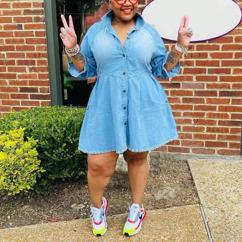 plus size denim dresses