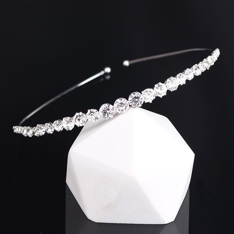 

Hair Clips & Barrettes KunJoe Fashion Hairband Women Crystal Rhinestone Headband Gold Silver Color Bands Headwear Lady Girls Accessories, Golden;silver