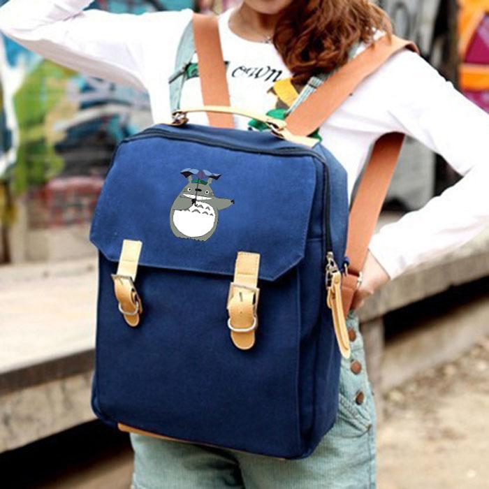 

Backpack My Neighbor Totoro Student School Shoulder Bag Teentage Laptop Travel Rucksack Cosplay Canvas Gift