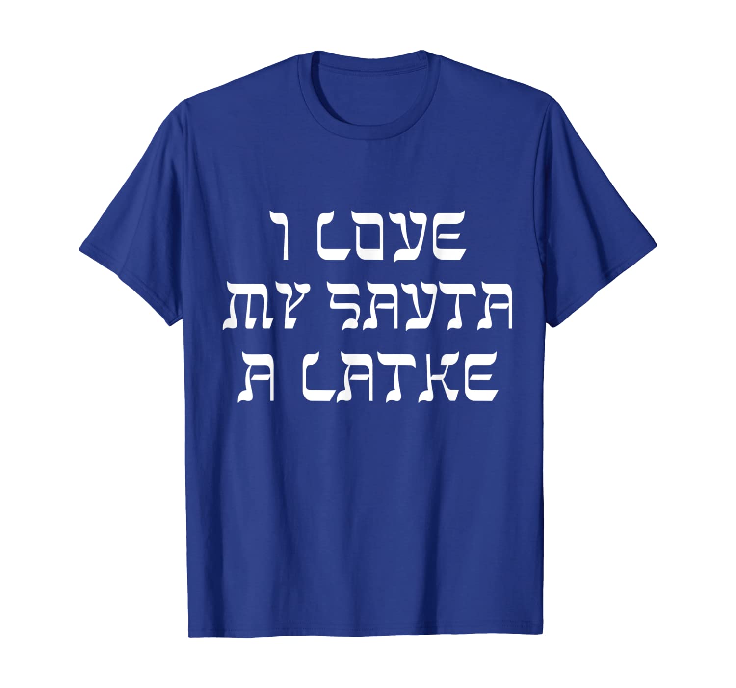 

I Love My Savta A Latke Funny Jewish Holiday T-Shirt, White;black