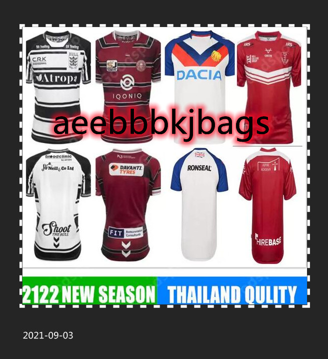 

2021 RUGBY JerseyS shirts HULL FC Rovers WIGAN WARRIOR ENGLISH NEW