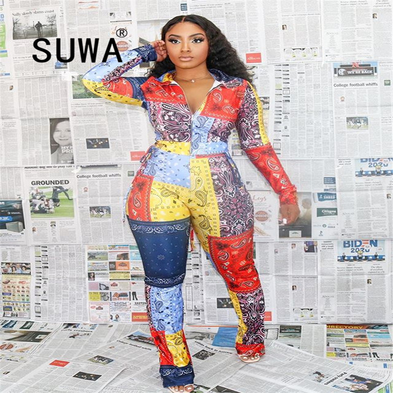 

Product Fall Winter Women Clothing Sets 3 Piece Tie Dye Long Sleeve Jacket Coat Bra Top Stacked Pants Trousers Sexy Clubwear 210525, Multi