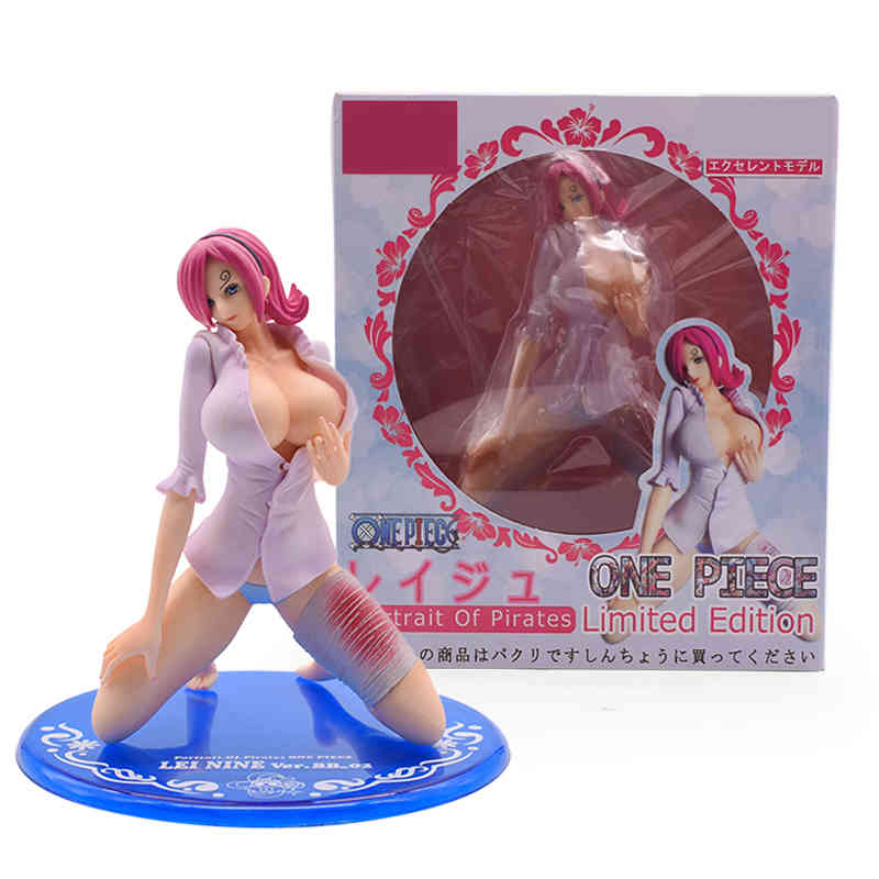 

One Piece Figure Anime Boa Hancock Nami Reiju Vivi Sexy Sitting Ver. PVC Action Model Adult Collection Dolls Toy Christmas Gifts X0503, Boa hancock red