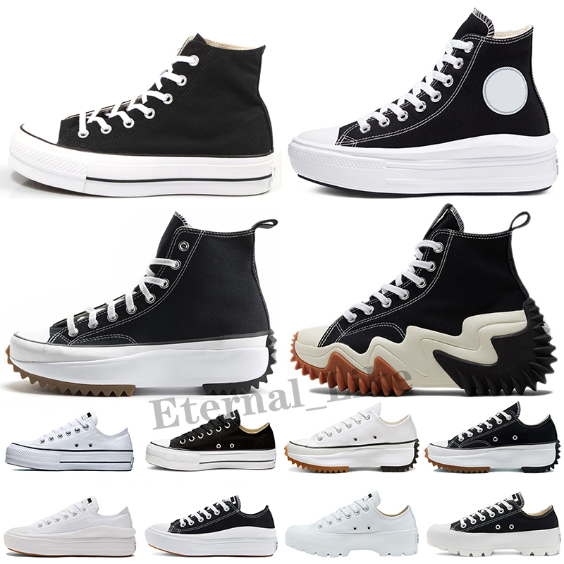 

Classic Canvas Shoes platform all Slam Jam chucks shoe Triple Black White High Low Men Women Big Eyes Sport Sneakers, Color 1