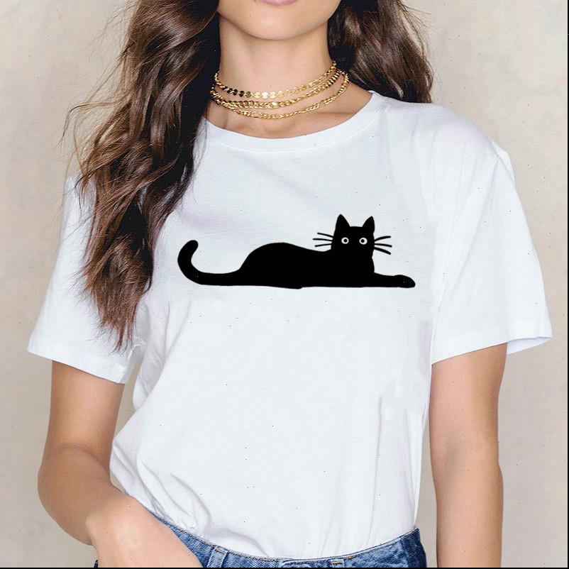

funny cartoon print harajuku o womens neck short sleeve white fashion loose