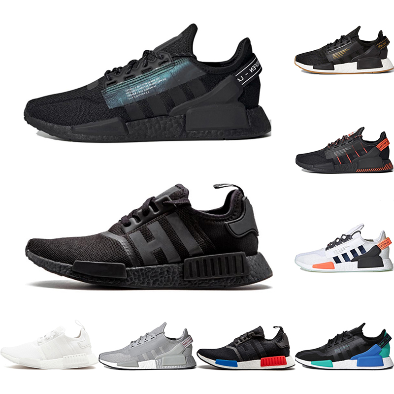 

Dazzle camo nmd r1 v2 mens running shoes White Speckled aqua tones mexico city metallic core black munich oreo green men women outdoor trainers sports sneakers 2021, 25