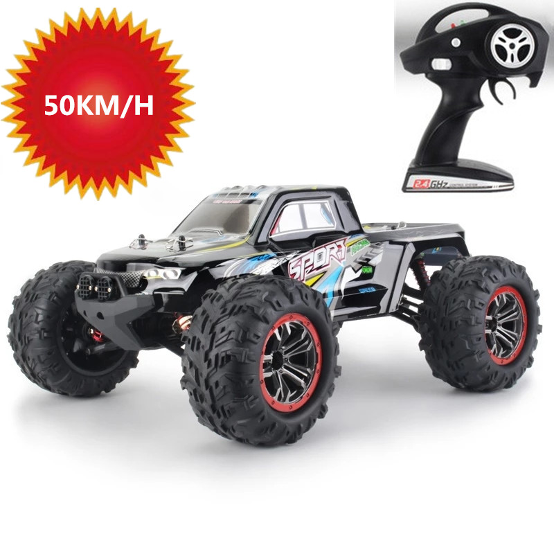 

50KM/H High Speed Professional Car 4WD 2.4Ghz Remote Control RC Racing Drift 550 Motor 3pcs Battery Rock Crawel OFF Load Car RTR