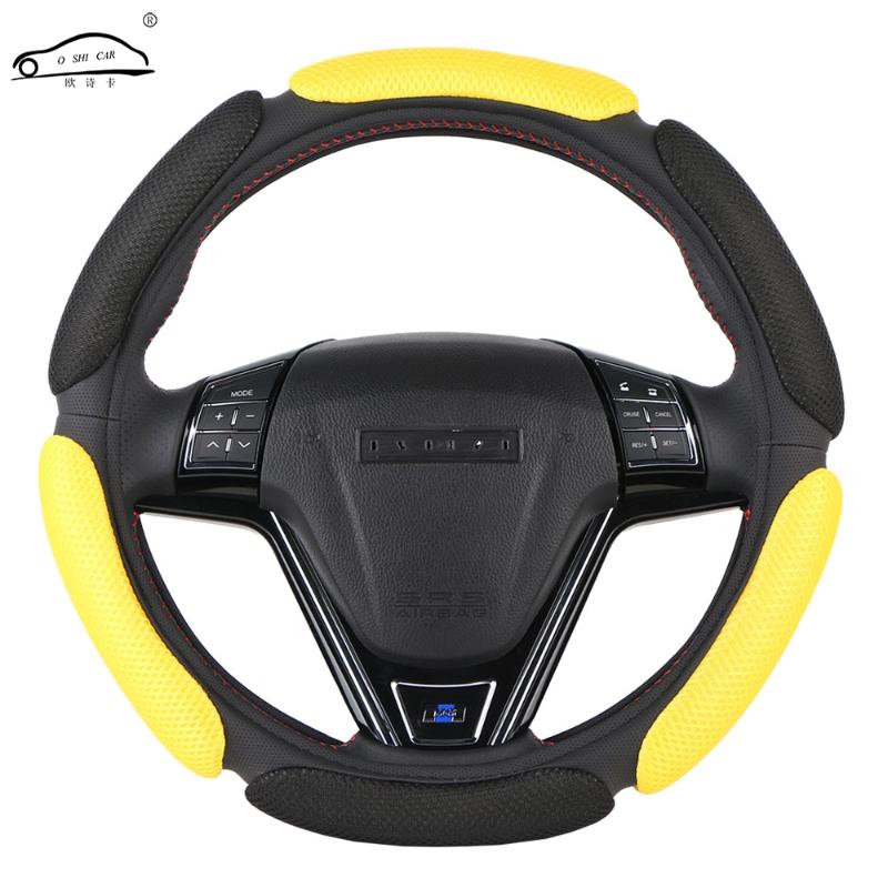 

Steering Wheel Covers Anti-slip Cover 3D Design/Mesh Breathable Automobile Steering-Wheel Protector Universal 38cm For Car,Truck,SUV,