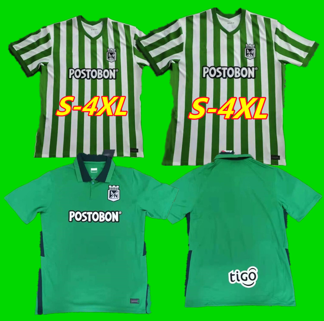 

S-4XL Thai quality Men kids kit S-XXL Atlético Nacional 2021 soccer Jerseys home Aaway atletico 21 22 jersey football shirts, Black