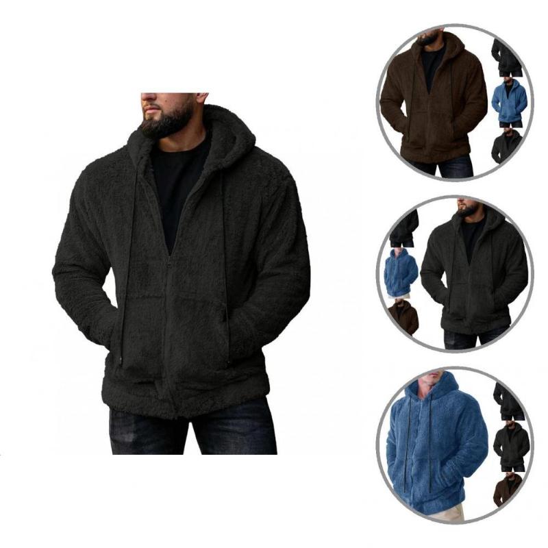 

Men's Jackets Jacket Pockets Fabulous Hat Breathable Winter Men Coat, Black;brown