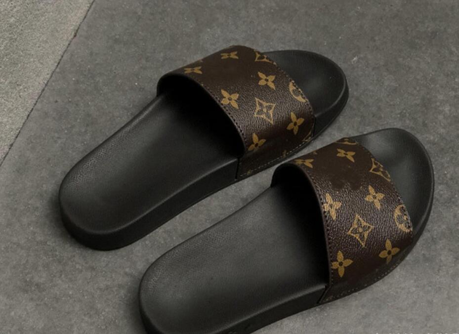 

MULE WATERFRONT Men Women slipper,slippers Designer Shoes Luxury Slide Summer Fashion Wide Flat Slippery Thick Sandals Slipper Flip Flops, Black