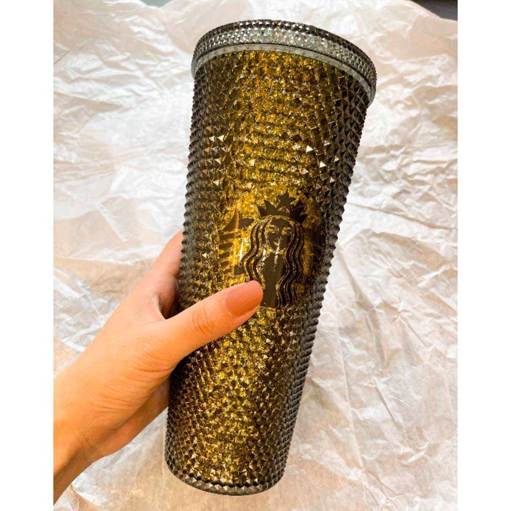 

710ml Personalized Tumblers Starbucks Cups Iridescent Bling Rainbow Unicorn Studded Cold Cup Tumbler Coffee Mug with StrawUT1F, Shipping fee no sale