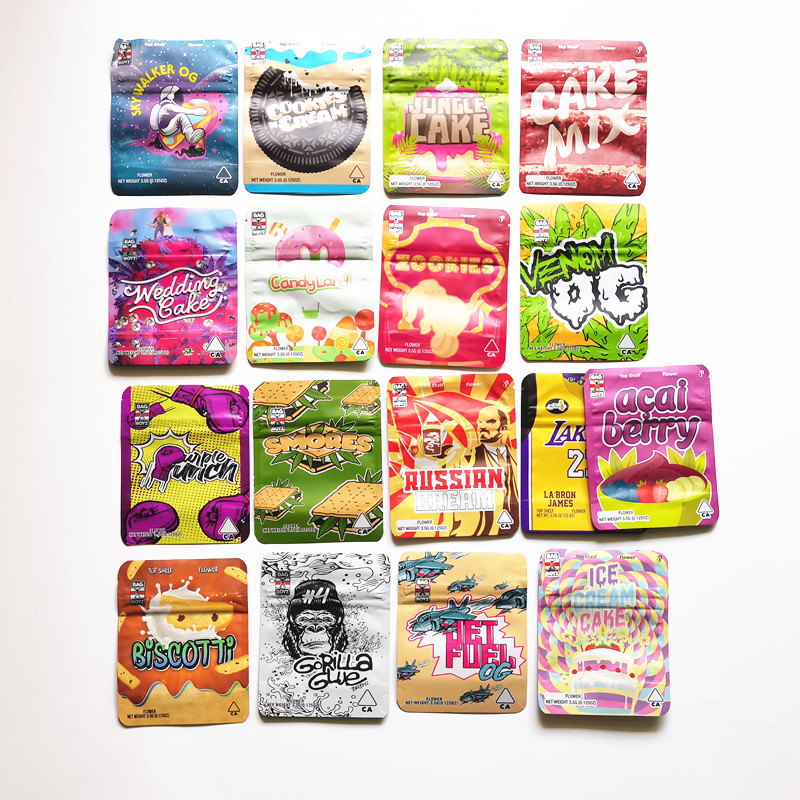 

cookies wedding cake bag Biscotti Skywalker og mix zookies 3.5g NET WT packaging bags flower medicated resealable