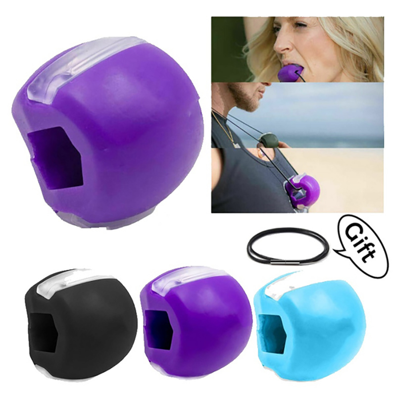 

Food Grade Silicone Jaw Line Neck Simulator Mandible Muscle Exercise Firming Facial Texture Trainin Face-lifting Fitness Ball Q0608