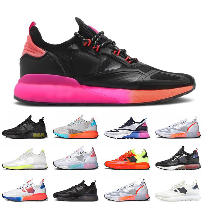 

2022 ZX 2K Boost mens running shoes sneakers Black Solar Red Grey Bold Purple Tint Ninja Core Solar Yellow Multi White Pink men women trainers sports shoe Top Quality, Item#30