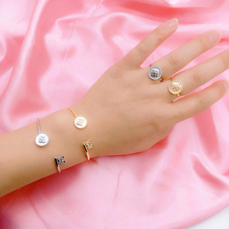 

Earrings & Necklace Amazing Price Wedding Gold Color Jewelry Sets For Women Inlaid Round Shells Bracelet Rings Accessories, Silver