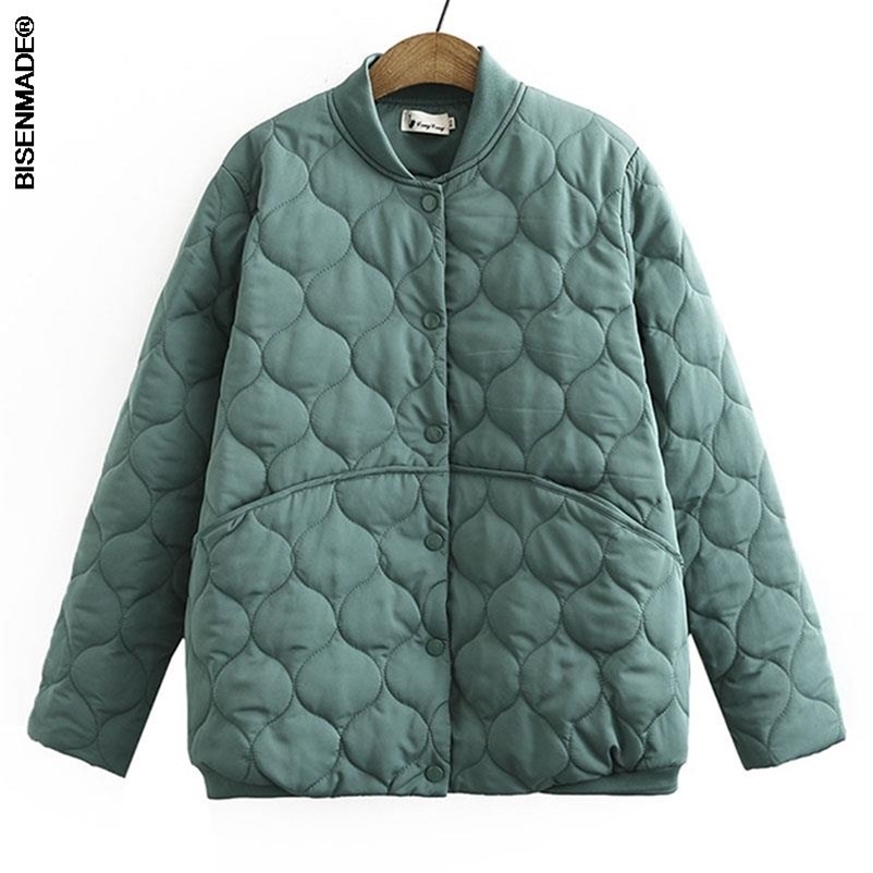 

Women Clothing Short Parka Plus Size Autumn Winter Loose Anti-Static Cotton-Padded Jacket Fashion Sweet Quilted Coat 211104, Black