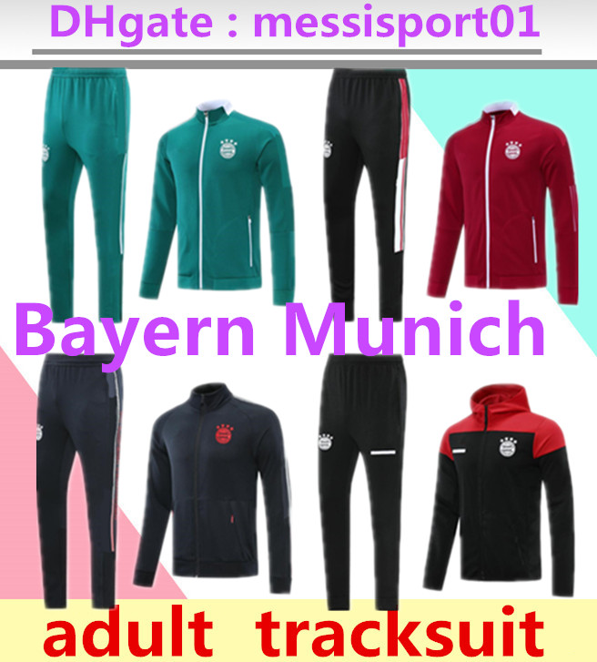 

21/22 Bayern soccer tracksuit Munich Survetement football jackets 2021 2022 VIDAL LEWANDOWSKI MULLER hoodie jacket training suit, Black