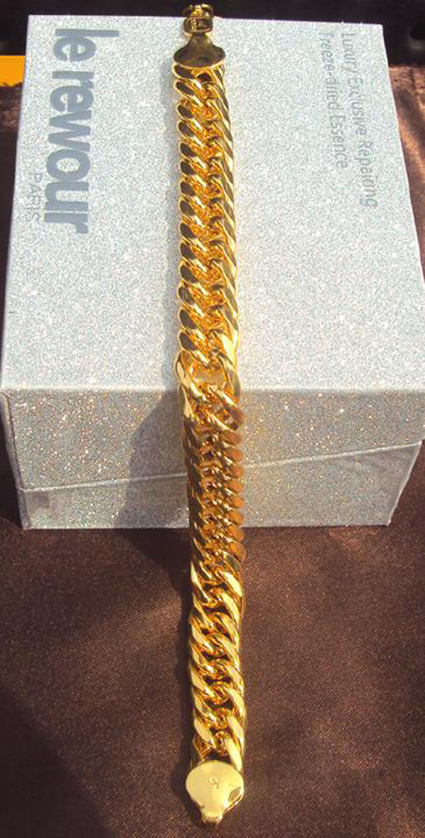 Big Miami Cuban Link BRACELET Thick 25mil GF Solid Gold Chain Luxurious Heavy