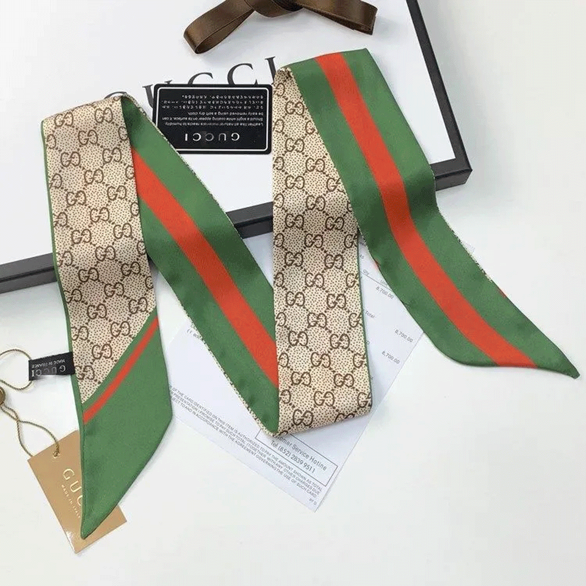 

Wholesale Classic Handbag Scarf Headbands Women Letter Flower Silk Scraves Bandeaux Bag Hair BANDEAU 8x120cm
