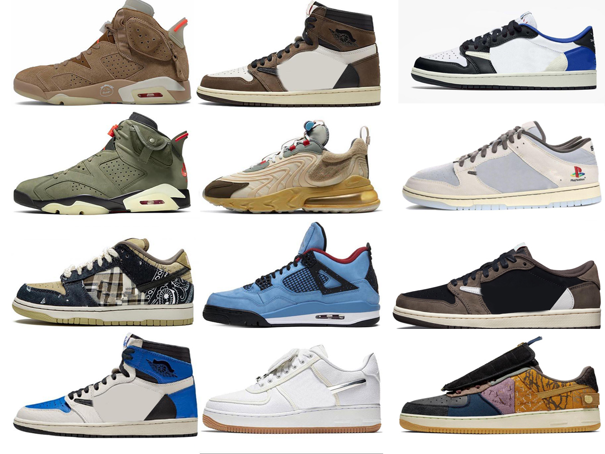 

Travis Scott Fragment Authentic 1 SB Outdoor Shoes Men Military Blue Cactus Jack Dunk PlayStation Sail Suede Low High OG 1S SP Shy Pink Sneakers