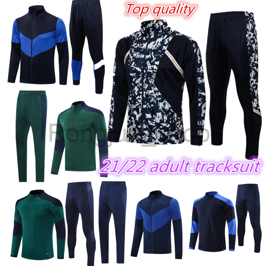 

2021 2022 adult ITaly tracksuit survetement jacket Training suit soccer jackets 20 21 ITalia men football full zipper tracksuits set, Black