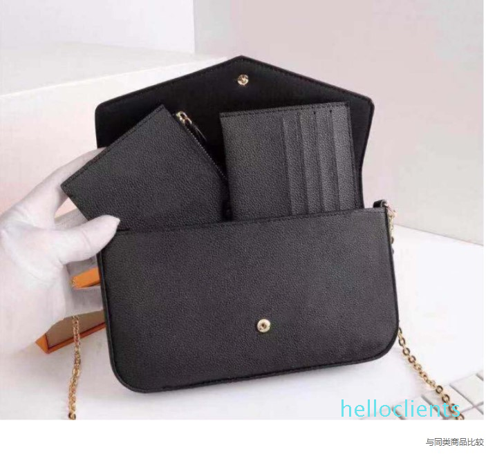 

Classic New 2021 handbag Bag Women Leather Handbags Womens Shoulder crossbody VINTAGE Clutch Tote Messenger Bag with box, No sell separate