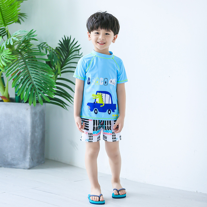 boys new baby small middle big childrens split cute cartoon swimming trunks students swimsuit-image-671919171