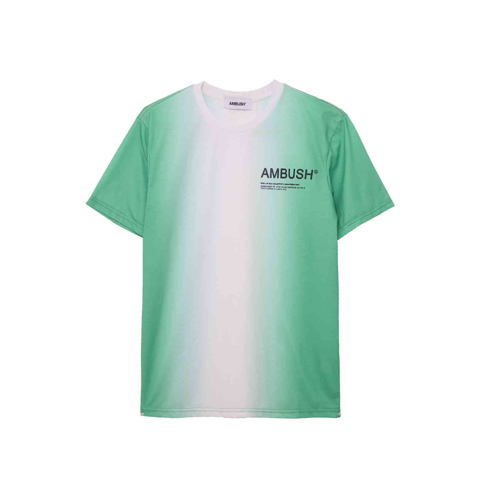 

AMBUSH ALL EQUAL T-shirt Men Women FITTED AMBUSH Tee Cotton Tops Before A Wave Back Tai Chi Diagram Short Sleeve, White;black