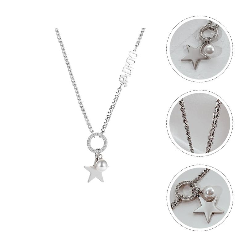 

Pendant Necklaces 1pc Star Elegant Necklace Girl Clavicle Chain Fashion Accessory