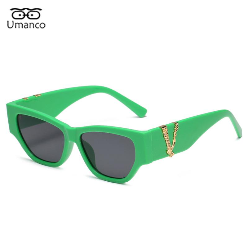 

Sunglasses Colorful For Women Men With Letter V PC Frame AC Lens Wide Glasses Leg Male Eyeglasses Driving Outdoor Travel UV400