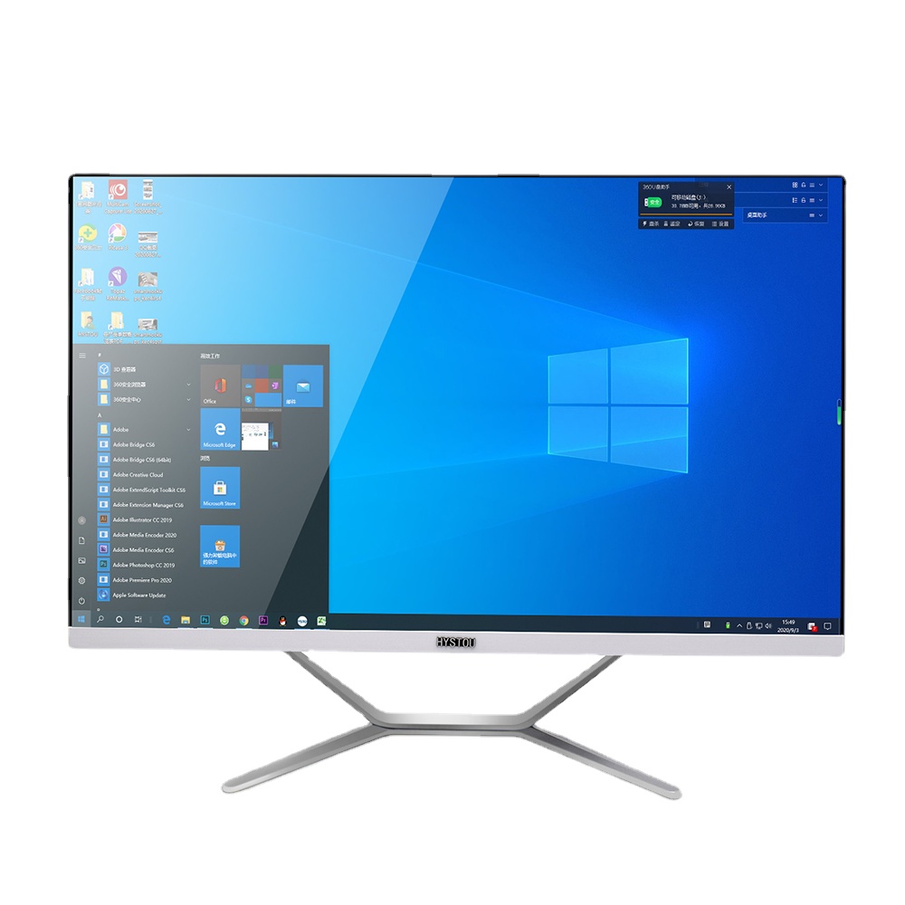 

Hot 23.8 Inch Gaming All in One PC White Intel 8 Cores i7 11700 i5 9400F i3 with NVIDIA GTX1050TI 4G GPU Desktop Computer