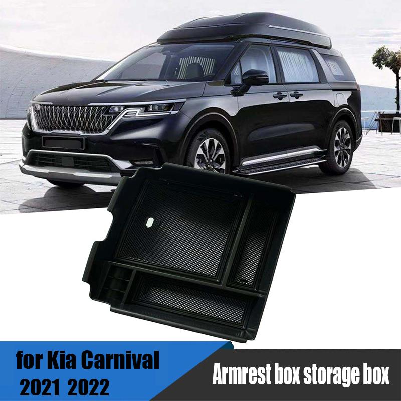 

Car Organizer For Kia Carnival Sedona 2021 2022 Central Control Armrest Box Storage And Finishing Interior Accessories