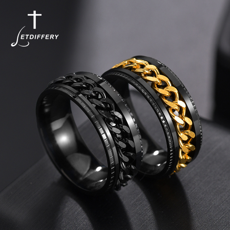 

Stainless steel ring, swivel jewelry for men and women, swivel chain