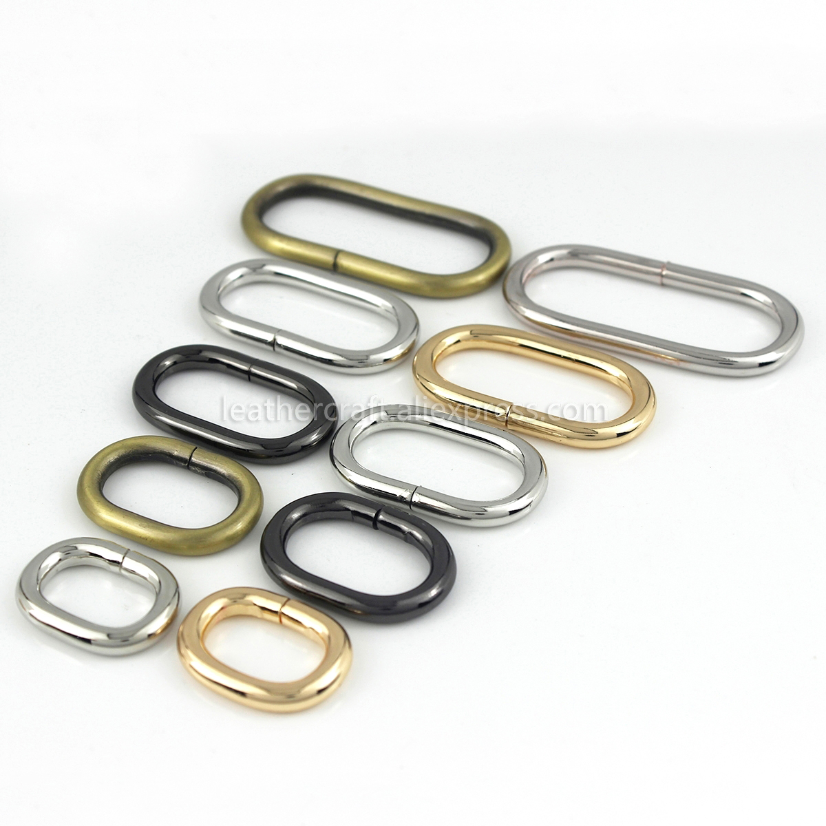 

1pcs Metal Oval ring Buckle Loops for Webbing Leather Craft Bag Strap Belt Buckle Garment DIY Accessory 20/25/31/38/50mm