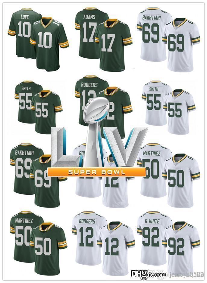 

Mens women youth Green Bay Packers 55 Za'Darius Smith 50 Blake Martinez 69 David Bakhtiari Football Jerseys, Black;red