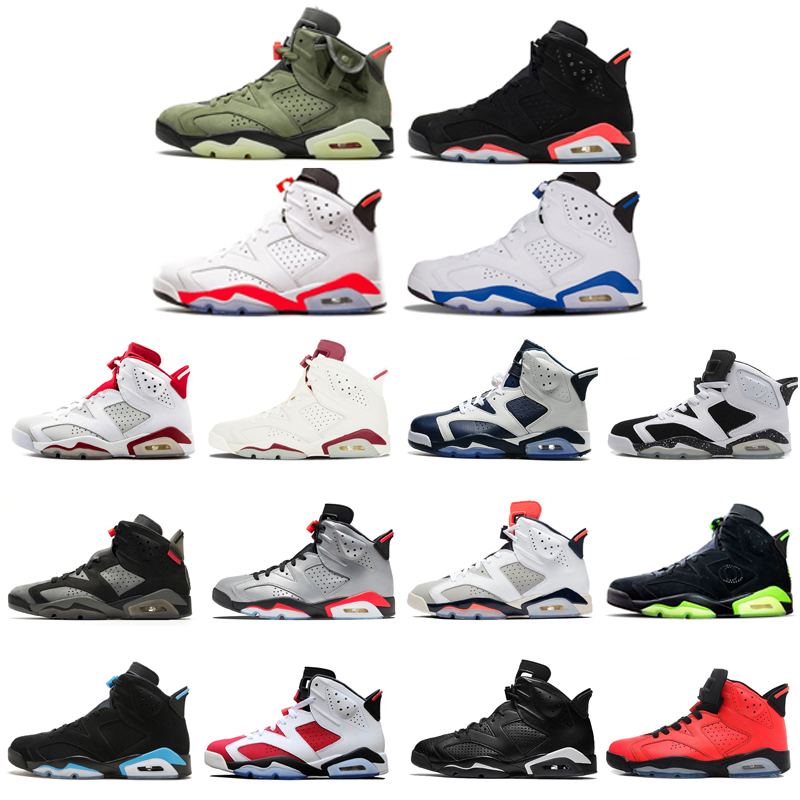

mens basketball shoes 6s UNC Alternate Carmine DMP Infrared Olympic Angry bull Black Cat men sports outdoor sneakers trainers us 7-12