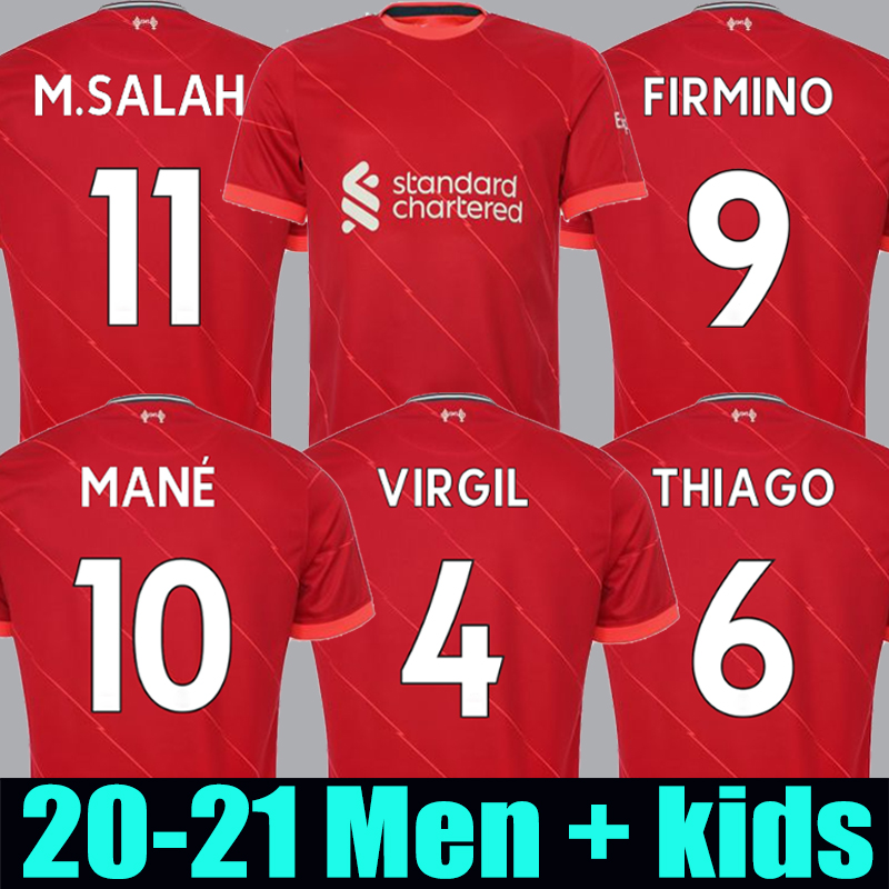 

21 22 LVP M.SALAH VIRGIL FIRMINO soccer jersey MANE MILNER HENDERSON WIJNALDUM A.BECKER ORIGI ALEXANDER ARNOLD DIOGO J. 2021 2022 football shirt Men + Kids kit, Home