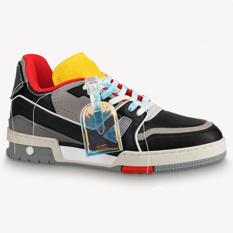 

French LUXURY men's shoes fashion BRAND Designer men sneakers Genuine Leather casual shoe Size 38-44 model RX451