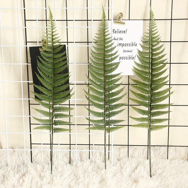 

Decorative Flowers & Wreaths 2pcs/Lot 47cm Green Artificial Scutellaria Palm Tree Leaves Flower Arrangement Accessories DIY Wedding Plants W