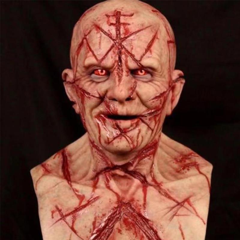 

Hats, Scarves & Gloves Sets Halloween Smiling Demons Mask Horror Creepy Cosplay Party Props Costume Bloody Scary 2021 Killer Decor