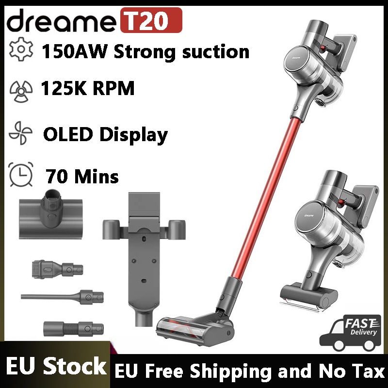 

EU Stock Dreame T20 Handheld Cordless Vacuum Cleaner All-surface Brush 25kPa All In One Dust Collector Floor Carpet Aspirator