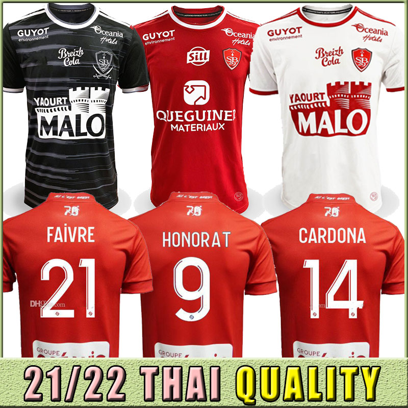 

21 22 MAILLOT DE FOOT Brest Stade 29 SOCCER JERSEYS HOME AWAY 2019 2020 DIALLO Charbonnier LASNE 2021 2022 FAUSSURIER GRANDSIR BRESTOIS SHIRT thailand