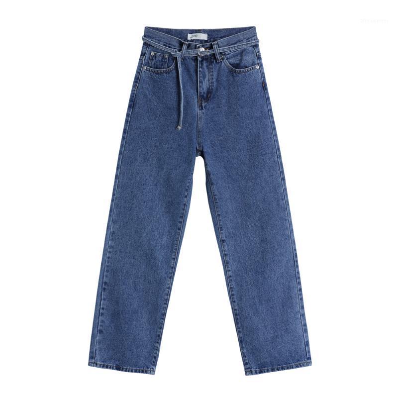 

Women' High Waist Jeans Retro Casual Y2K Fashion Loose Multi-purpose Femme Straight Pants 2021 Summer Streetwear, Black spot