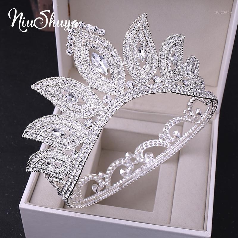 

Hair Clips & Barrettes NiuShuya Baroque Magic Eye Design Crown Tiaras Bridal Pageant Prom Diadem Rhinestone Wedding Headband Accessories