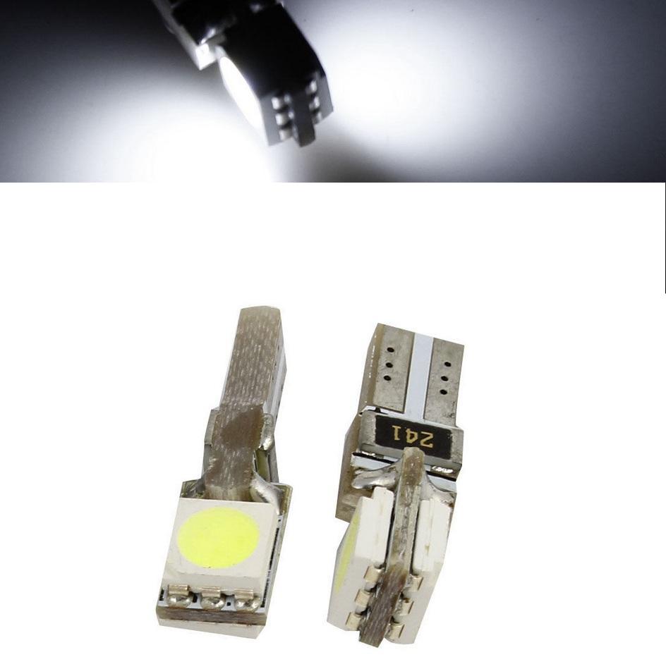 

2021 T5 Wedge 2pcs 5050 SMD canbus Led Auto Bulb Automotive Led Auto Lamp LED Dashboard Lights 1000 pieces/lot