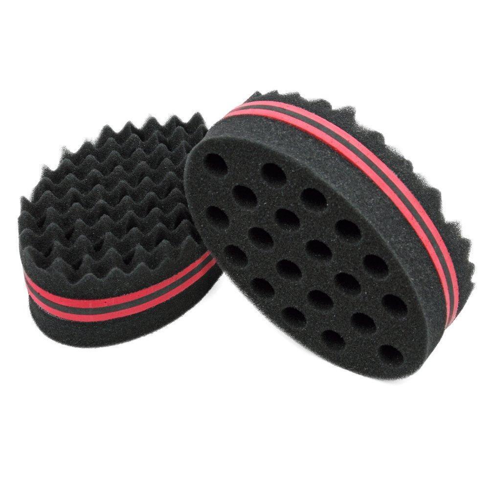 

US STOCK Double Magic Hair Dreads Twisting Locks Dreadlocks Curl Brush Sponge Twist Coil Wave Barber Tool ICPQ